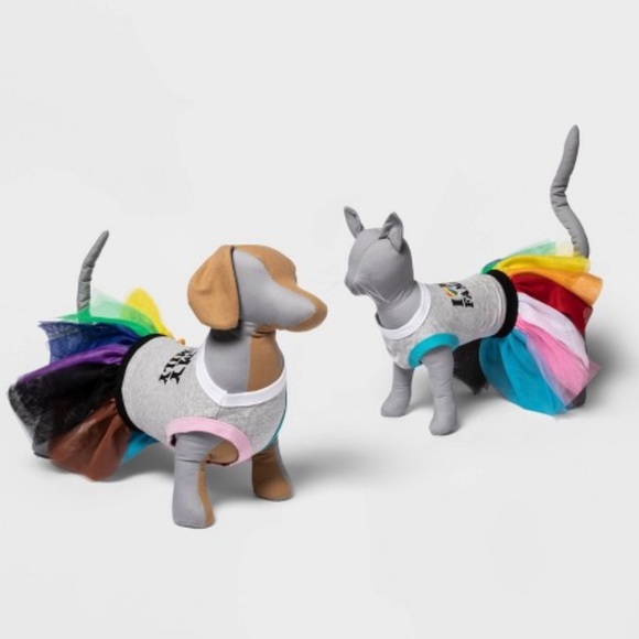 Dog T-Shirt & Tutu Skirt - Rainbow - Pride - Picture 2 of 7